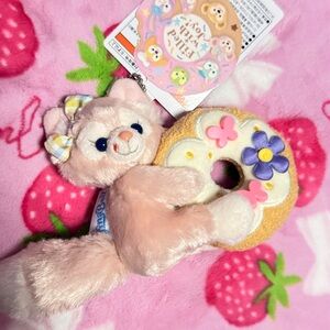 Tokyo DisneySea Duffy & Friends "Filled with Joy" Plush Badge Keychain LinaBell